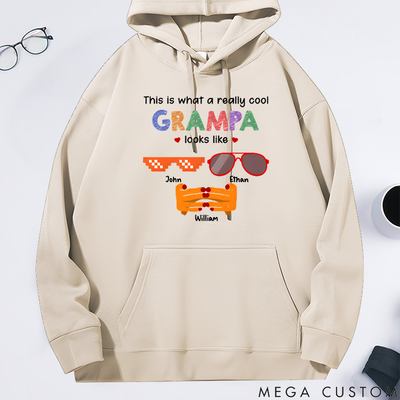 Personalized Classic Hoodie Really Cool Dad Looks Like