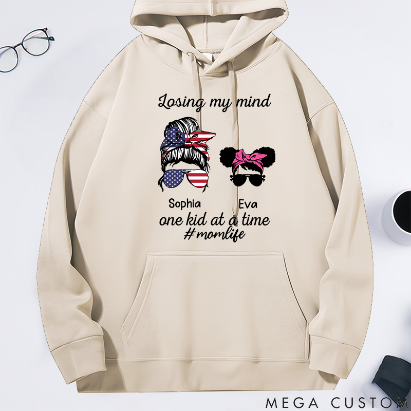 Personalized Classic Hoodie Losing My Mind One Kid at a Time