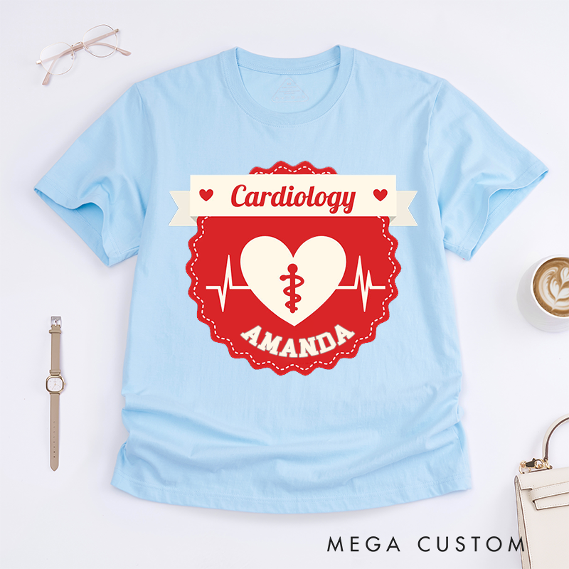 Personalized T-Shirts Cardiology Nurse Elegant Shirt Perfect Gift for Cardiology Nurses
