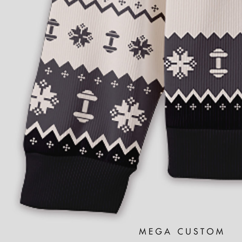 Personalized Fitness Gymer Welcome To The North Swole Ugly Sweater Custom Festive Holiday Sweatshirt Funny Christmas Party Outfit for Gym Lovers