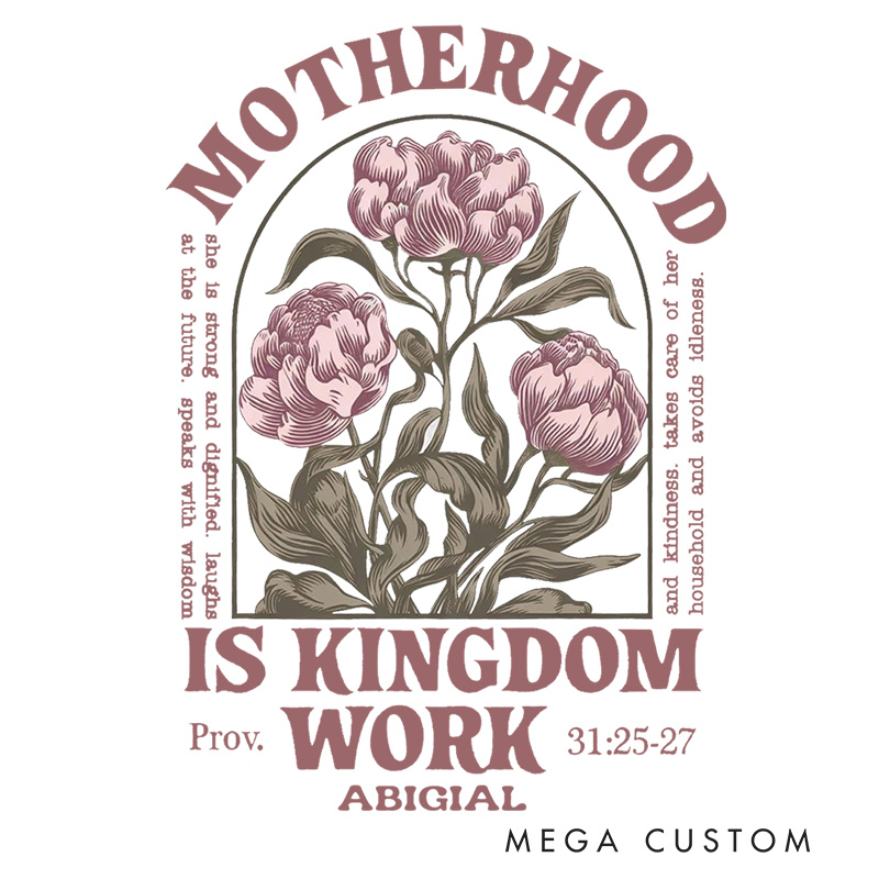 Personalized Proverbs 31:25-27 Throw Pillow with Name Retro Bible Verse Pillow Mother's Day Gift Birthday Gift for Mother Grandmother