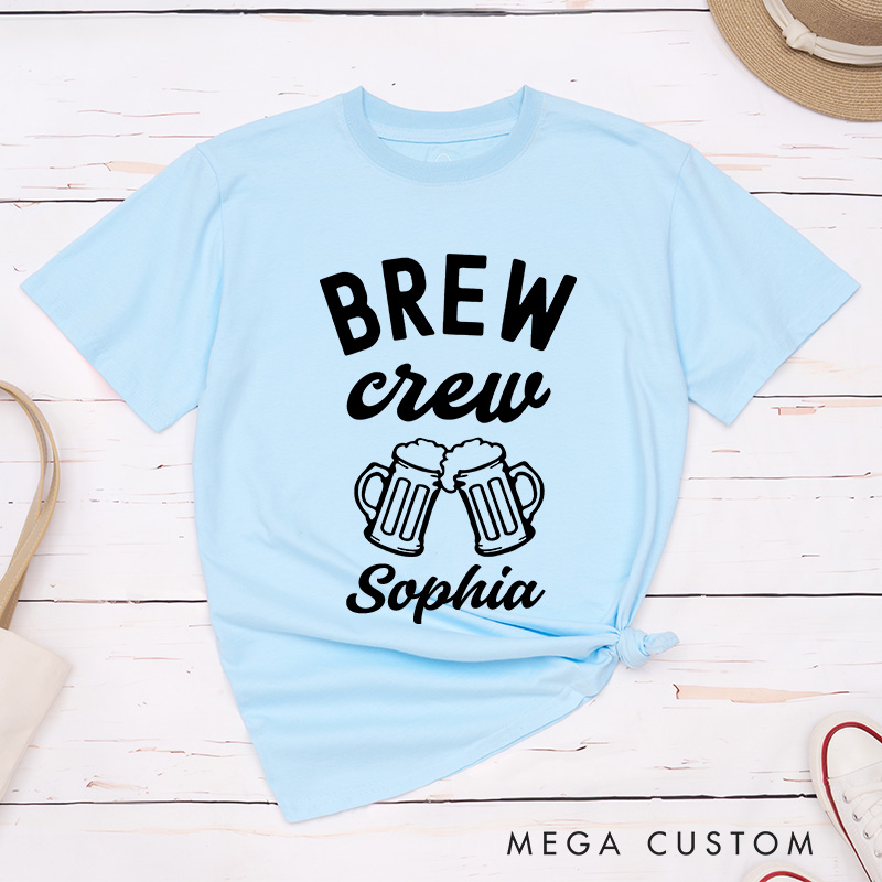 Personalized Bride Brews Before I Do's Matching T-Shirt Brew Crew T-Shirt Bridesmaid Wedding T-Shirt Bachelorette Party Gift