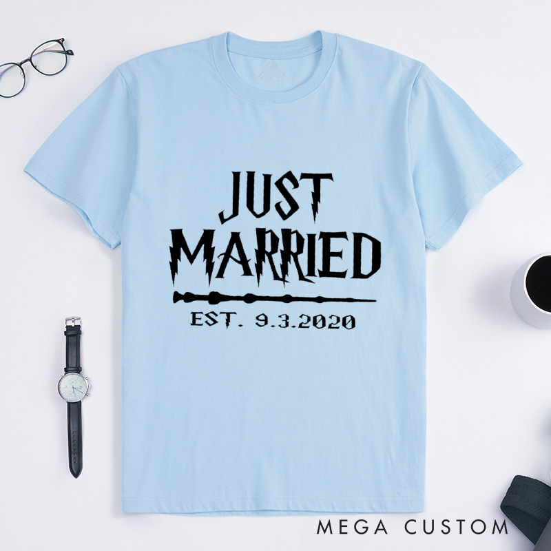 Personalized Groom Wedding T-Shirt Bride And Groom Wedding Anniversary T-Shirt Anniversary Gift For Him Groom Shirts