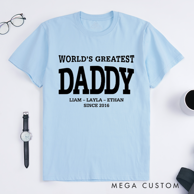 Personalized a Gift World's Greatest Dad Matching Outfit