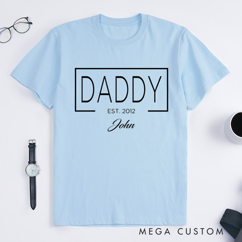 Personalized Gift for Daddy Minimalist Style Design Classic T-shirt