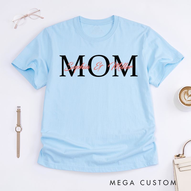 Personalized a Gift for My Mother Font Overlap Design Classic T-shirt