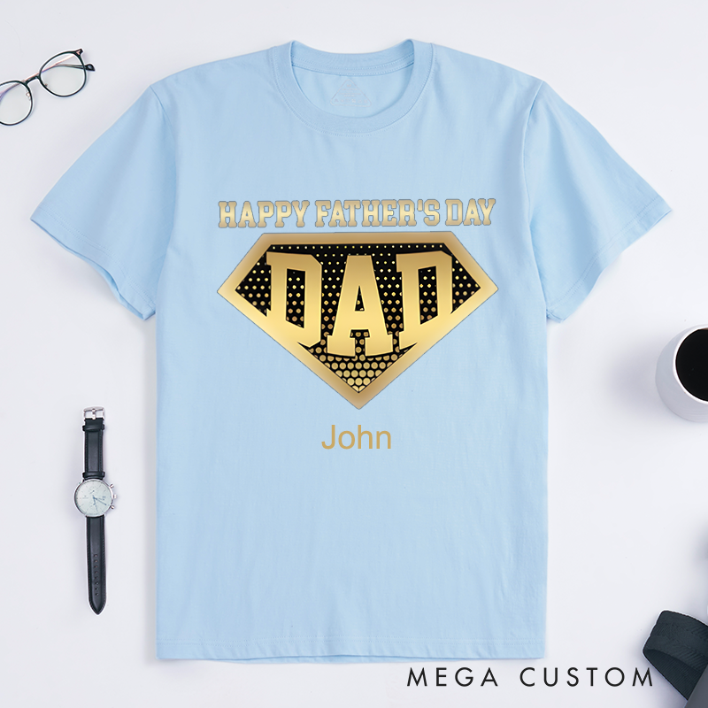 Personalized Happy Father Day Gift Super Hero Dad Classic T-shirt
