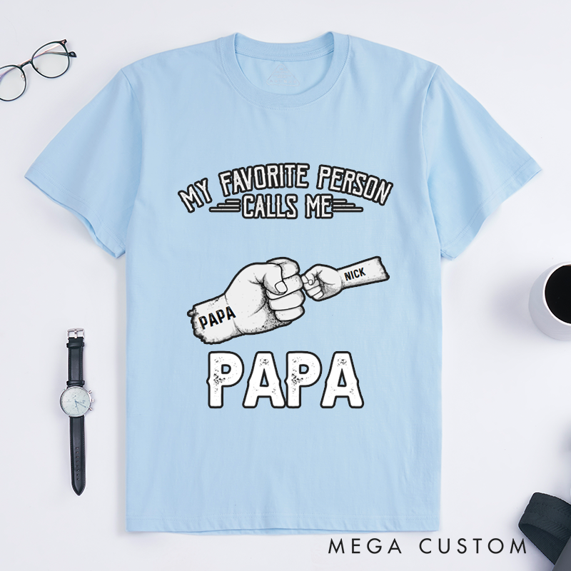 Personalized a Dad Like No Other My Favorite People Call Me Papa Classic T-shirt 