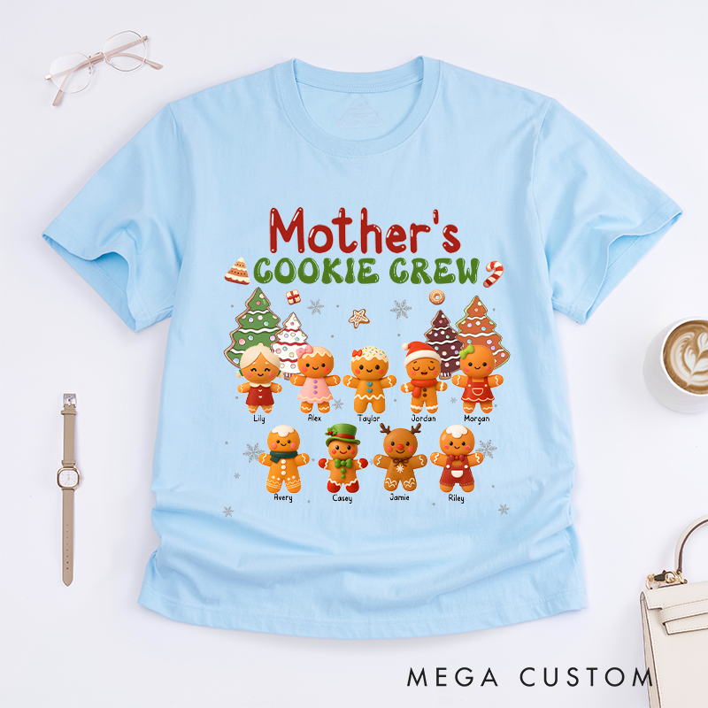 Personalized Mother's Cookie Crew Classic T-shirt Gifts for Mom Grandma 