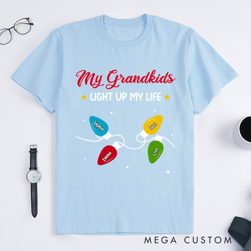 Personalized the Light of Grandma Life Classic T-Shirt Christmas Gift for Mom Grandma