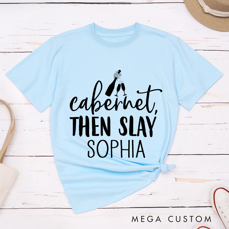 Personalized Bride on Cloud Wine Matching T-Shirt Team Bride T-Shirt Bridesmaid T-Shirt Bachelorette Party Gift