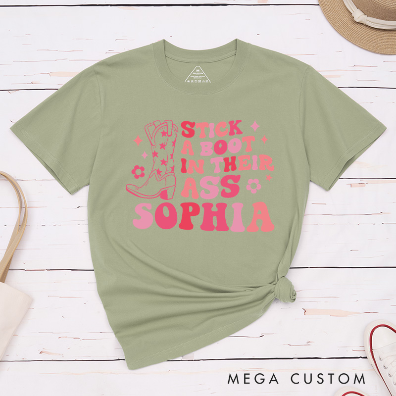 Personalized Country Man I Feel Like a Bride with Cowgirl Boot Matching T-Shirt Bridesmaid T-Shirt Team Bride Wedding Cowgirl T-Shirt Bachelorette Party Gift