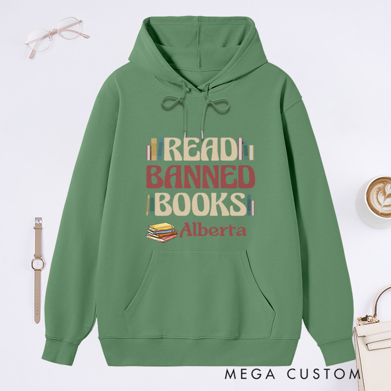 Personalized Read Banned Books Classic Hoodies Book Lover Hoodies Reading Hoodies with Name Librarian Gift Book Lover Gift For Reader