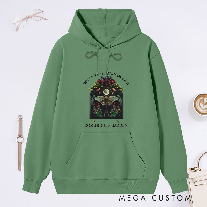 Personalized There Is No Beauty Without Some Strangeness Classic Hoodies Custom Hoodies with Name Plant Lover Gift Gardening Lover Gift for Gardener Gift