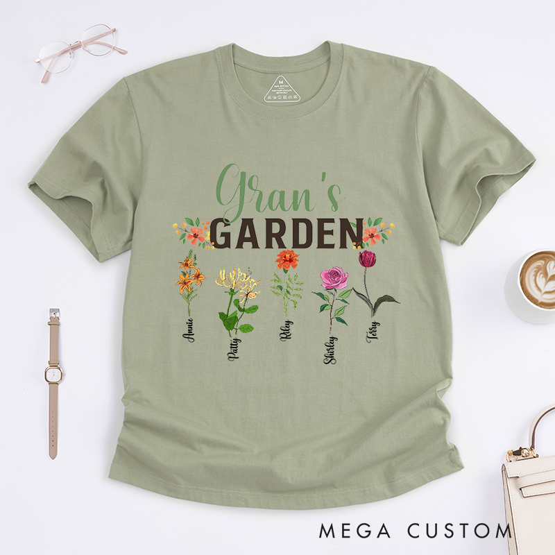Personalized Garden Classic T-Shirt Loving Gift for Mother Grandma Gardening
