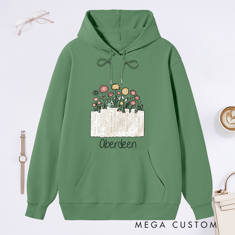 Personalized I'm with the Banned Classic Hoodies Custom Book Lover Hoodies with Name Reading Hoodies Librarian Gift Book Lover Gift for Reader