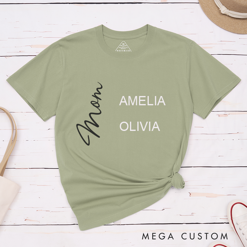 Personalized Fashionable Mothers Minimalist Design Classic T-shirt