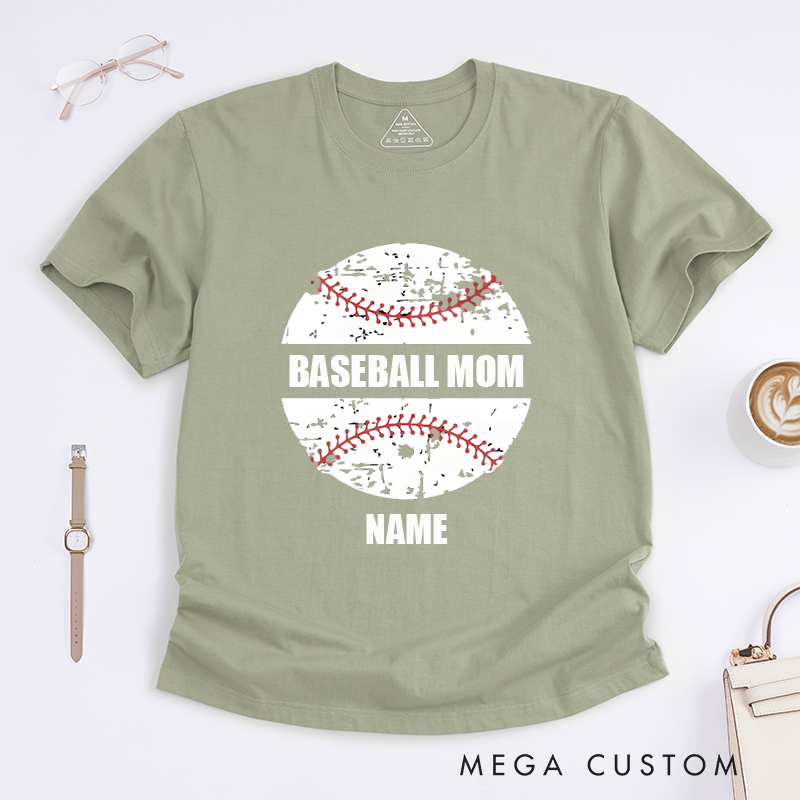Personalized Baseball Game Day Custom Team Name Classic T-shirt