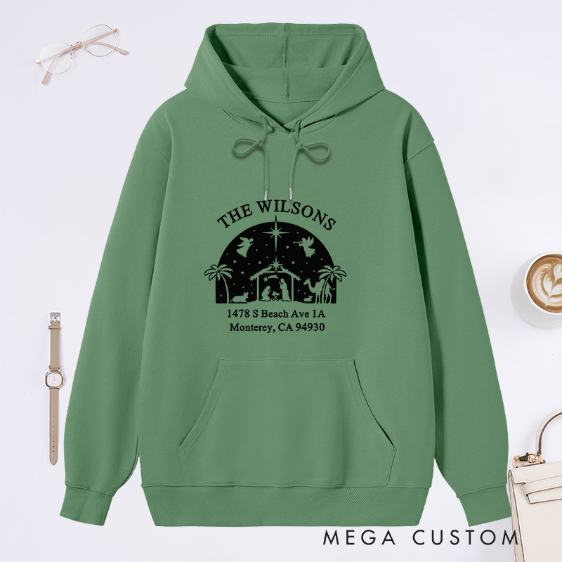 Personalized Hoodie Custom Printed Hoodie Unisex Personalised Pullover Sweatshirt for Housewarming Holiday Gift New Home Gifts