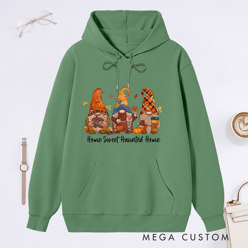 Personalized Gnomes Fall Sweatshirt Halloween Gnome Sweater Fall Vibes Shirt Gift for Thanksgiving Housewarming Sweatshirt Gift