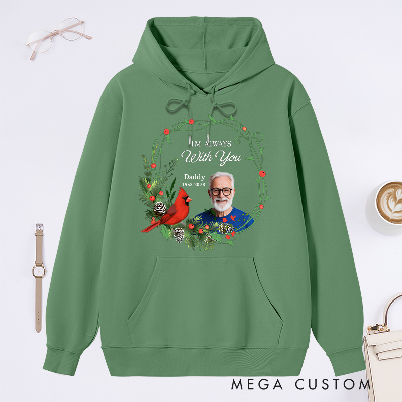 Personalized Memorial Photo Hoodie Custom Remembrance Hoodie in Loving Memory Gift Christmas Memorial Sweatshirt with Picture