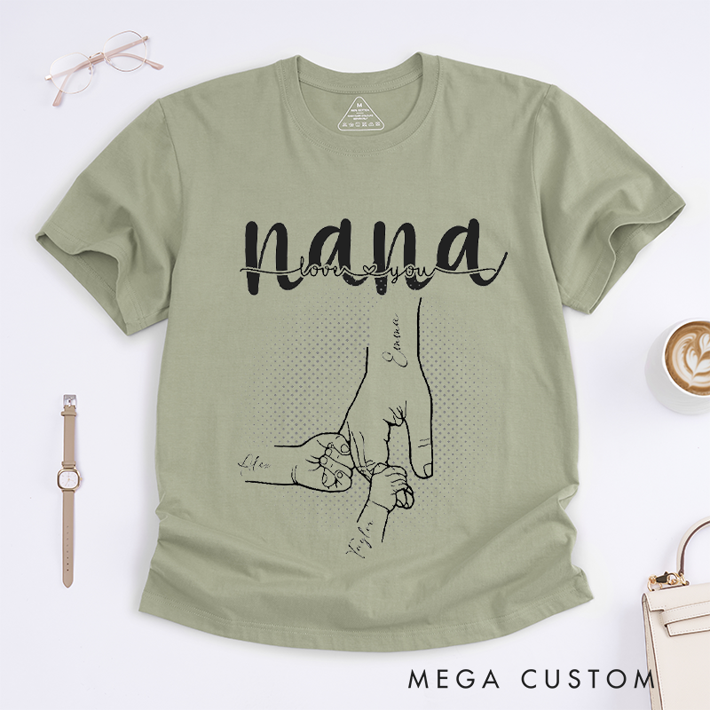 Personalized a Mother's Love is Forever and always Classic T-shirt Gifts for Mom Grandma