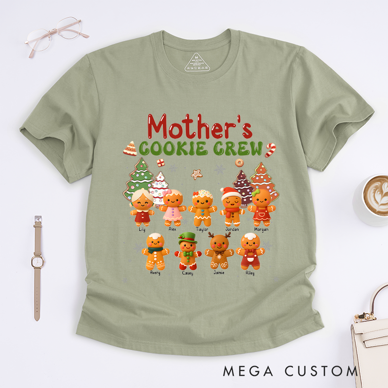 Personalized Mother's Cookie Crew Classic T-shirt Gifts for Mom Grandma 