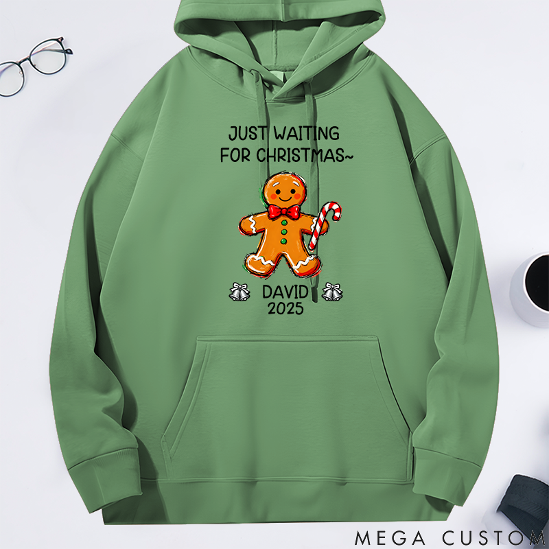 Personalized Classic Hoodie Christmas Hand-Drawn Style Cartoon Pattern Design
