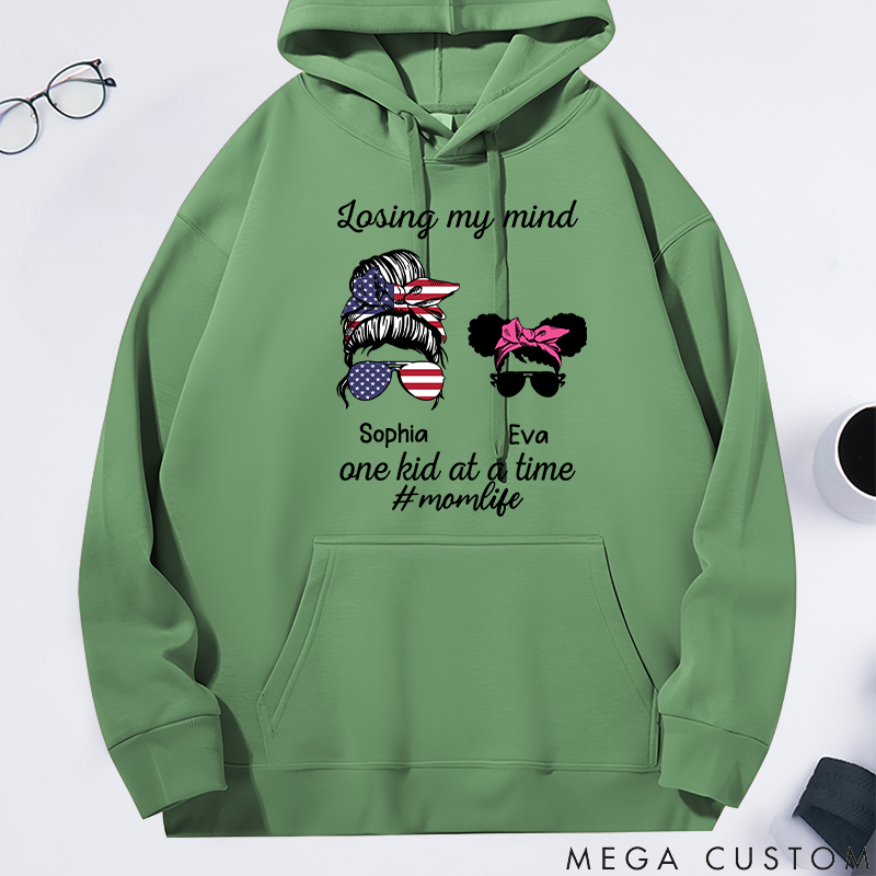 Personalized Classic Hoodie Losing My Mind One Kid at a Time