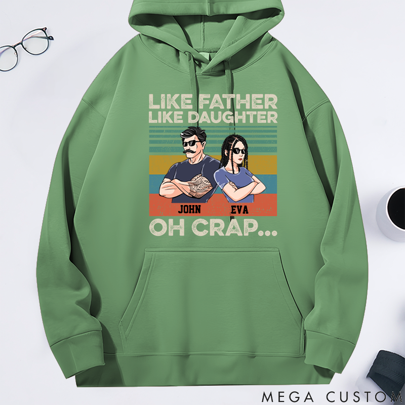 Personalized Classic Hoodie Like Father Like Daughter Theme