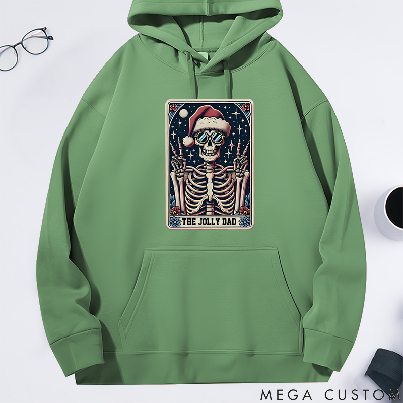 Personalized Classic Hoodie Christmas Tarot Skeleton Theme