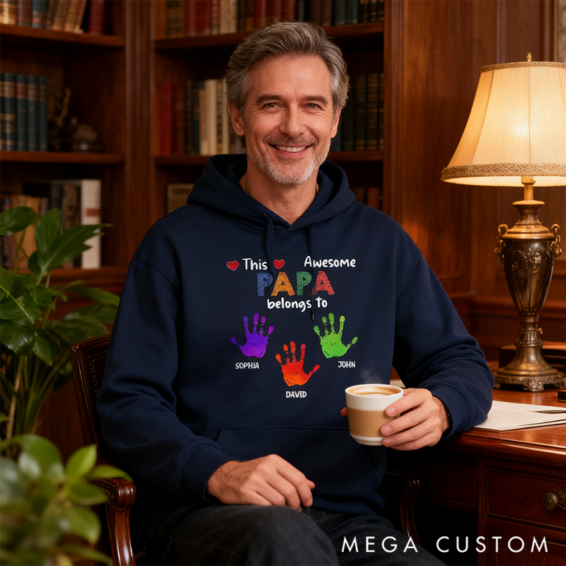 Personalized Classic Hoodie This Grandma Belongs To Grandkids