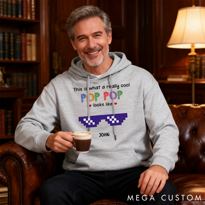 Personalized Classic Hoodie Really Cool Dad Looks Like