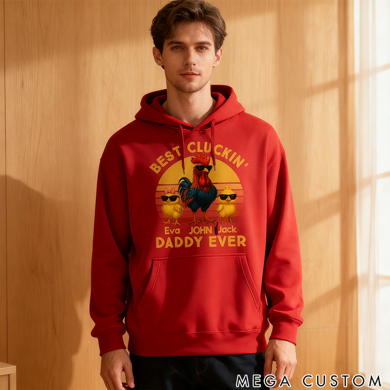 Personalized Classic Hoodie Best Cluckin Dad Ever Theme