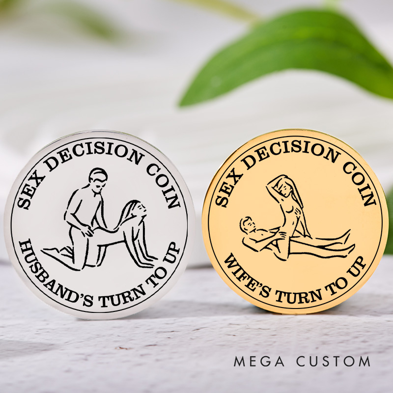 Personalized Couples Sex Decision Coin Custom Naughty Decision Coin for Date Night Valentine's Day Gift for Couple