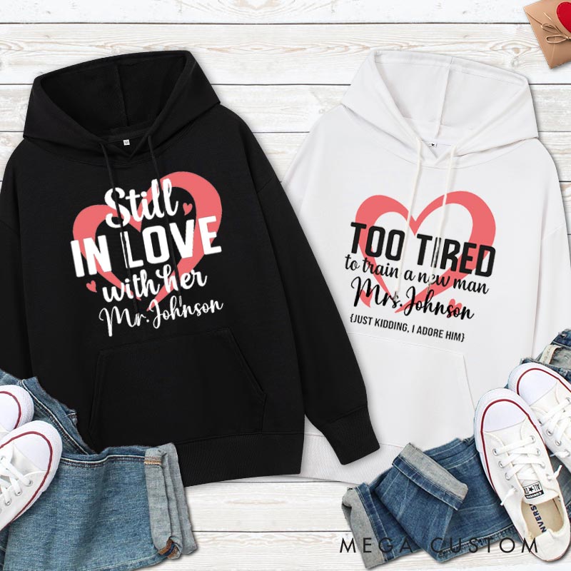 Personalized Funny Couple Anniversary Hoodie Couple Wedding Anniversary Outfit for Her Him Anniversary Hoodie for Wife Husband