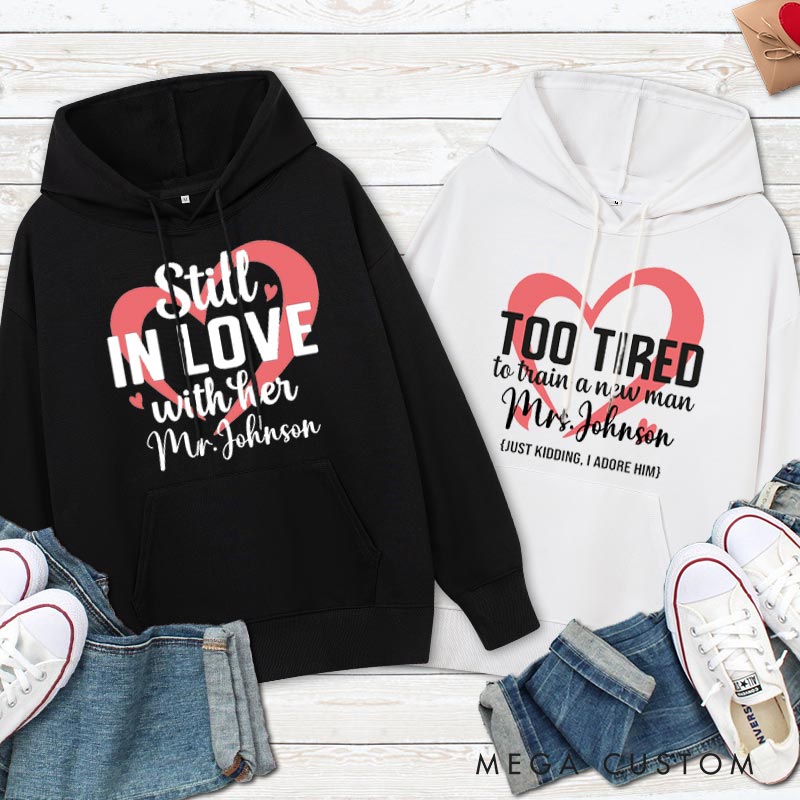Personalized Funny Couple Anniversary Hoodie Couple Wedding Anniversary Outfit for Her Him Anniversary Hoodie for Wife Husband