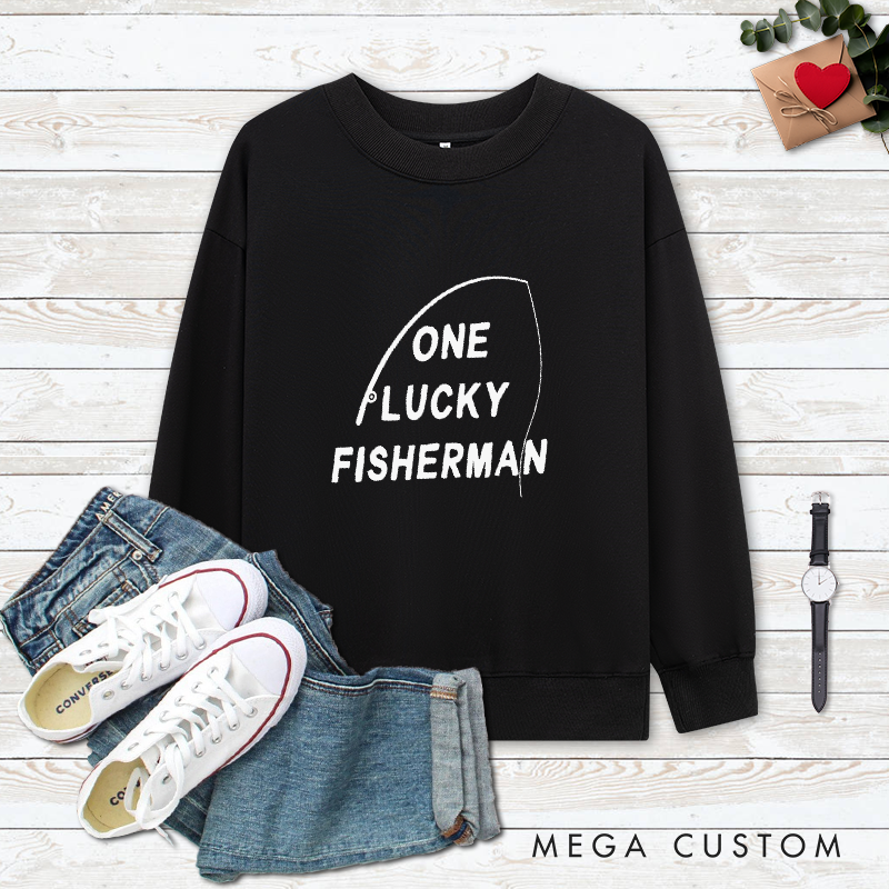 Personalized Couples Fishing Sweatshirts Fishing Matching Sweatshirts Couple Fishing Gifts Matching Gift for Fishing Lovers