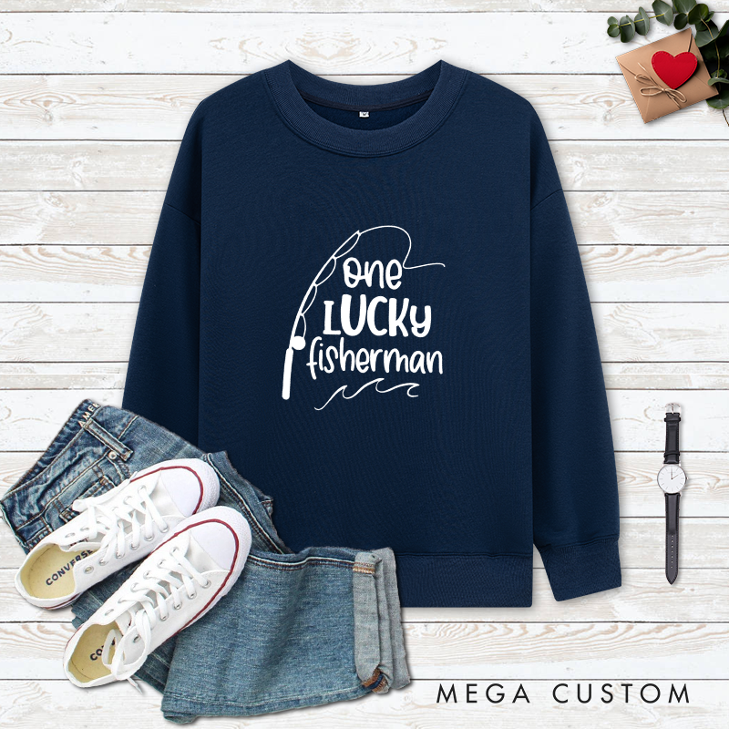 Personalized Couples Fishing Sweatshirts Fishing Lover Couples Gift Husband Wife Matching Sweatshirts Matching Gift for Fishing Lovers Cozy and Stylish Outfit