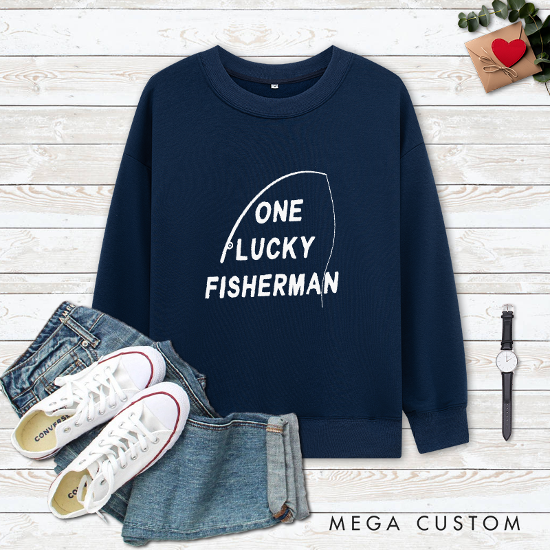 Personalized Couples Fishing Sweatshirts Fishing Matching Sweatshirts Couple Fishing Gifts Matching Gift for Fishing Lovers