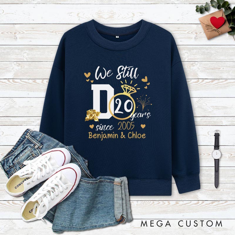 Personalized Couple 20th Anniversary Sweatshirt We Still Do 20 Years Anniversary Outfit for Couple Wife Husband Gift Top for Her Him