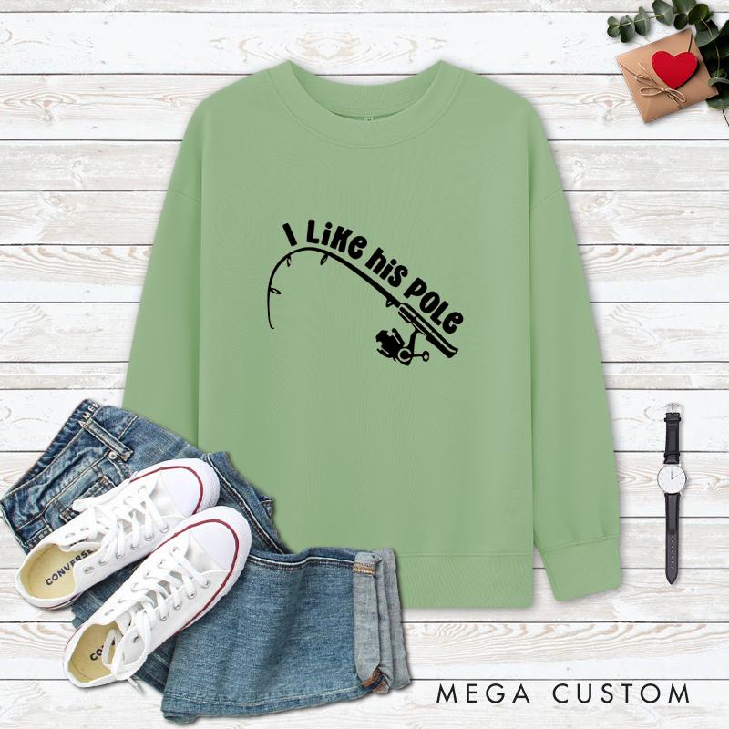 Personalized Funny Couples Fishing Sweatshirts Couples Sweatshirts Fisherman Sweatshirts Fishing Couple Sweatshirts Matching Gift for Fishing Lovers or Husband