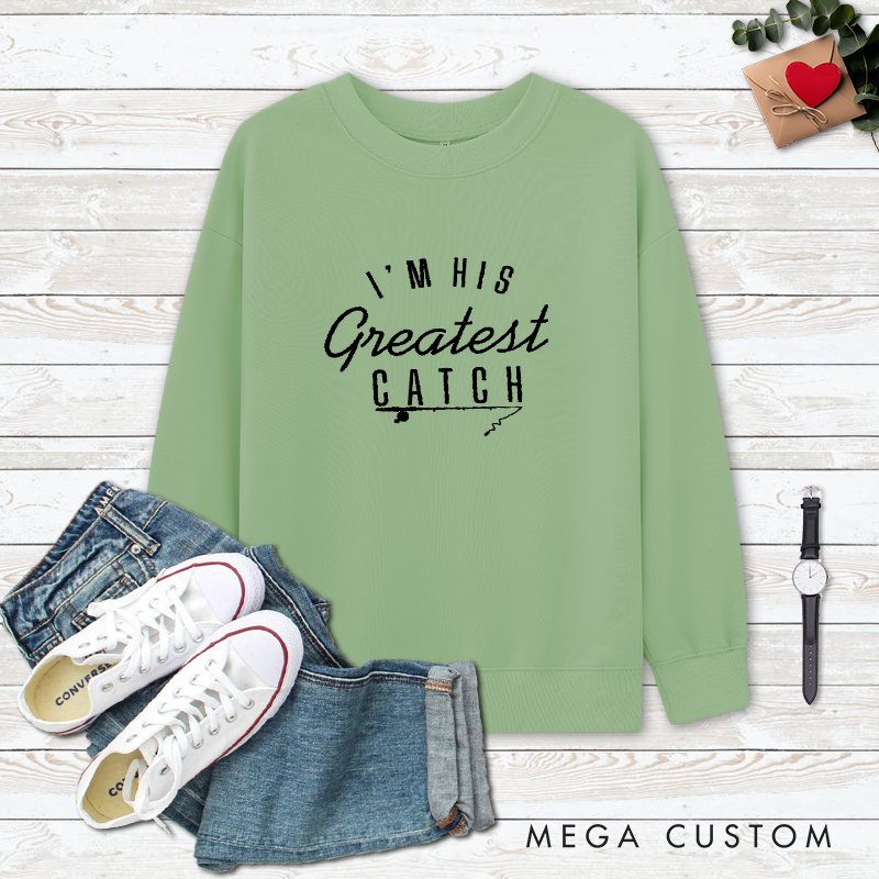 Personalized Couples Fishing Sweatshirts Fishing Matching Sweatshirts Couple Fisherman Sweatshirts Matching Gift for Fishing Lovers Husband or Wife