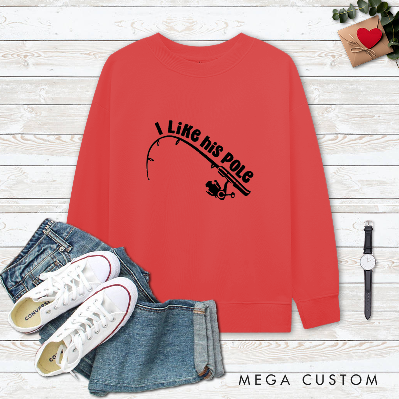 Personalized Funny Couples Fishing Sweatshirts Couples Sweatshirts Fisherman Sweatshirts Fishing Couple Sweatshirts Matching Gift for Fishing Lovers or Husband