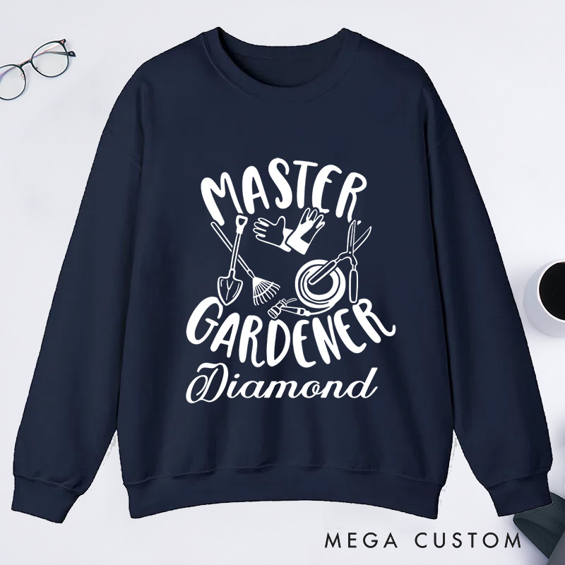 Personalized Master Gardener Classic Sweatshirts Gardener Sweatshirt with Name Plant Lover Gift Gardening Lover Gift Gardener Gift