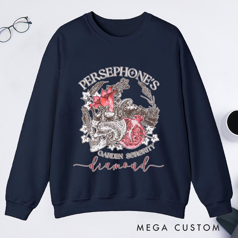 Personalized Persephone's Garden Classic Sweatshirts Garden Sorority Sweatshirt with Name Plant Lover Gift Gardening Gift for Gardener