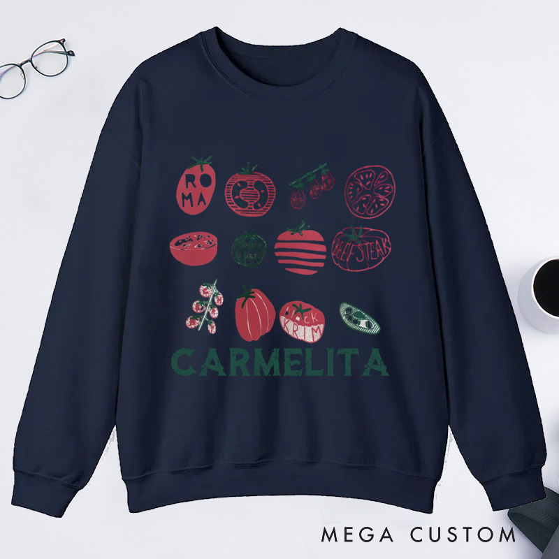 Personalized Grandma's Garden Classic Sweatshirts Mama's Garden Sweatshirt with Name Plant Lover Gift Gardening Gift Gardener Mother's Day Gift