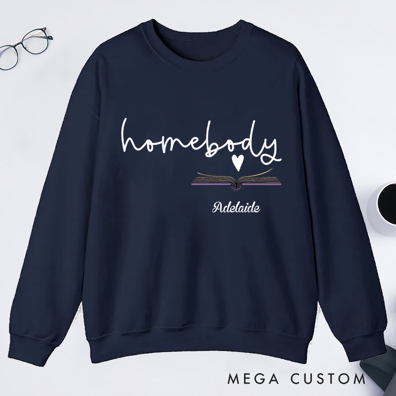 Personalized Homebody Classic Sweatshirts Custom Sweatshirt with Name 