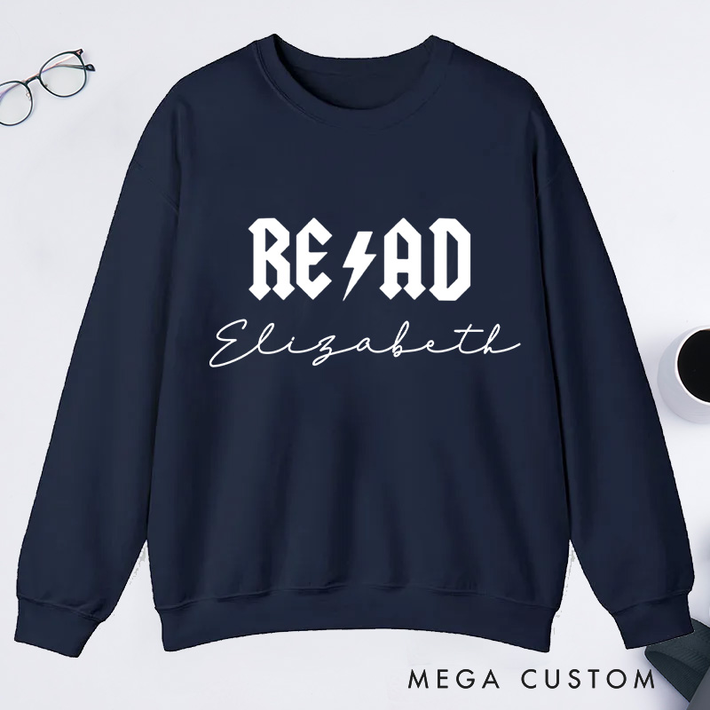 Personalized Read Classic Sweatshirts Custom Bookish Sweatshirt with Name for Book Lover Gift Librarian Gift Reader Gift Reading Gift