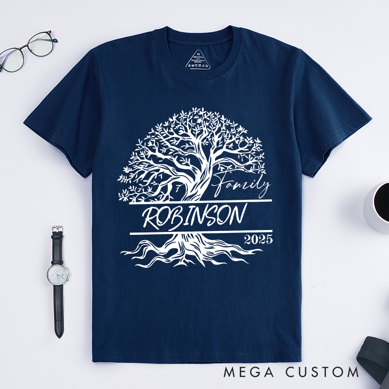 Personalized Custom Family Reunion Matching T-Shirts Family Tree Classic T-shirt